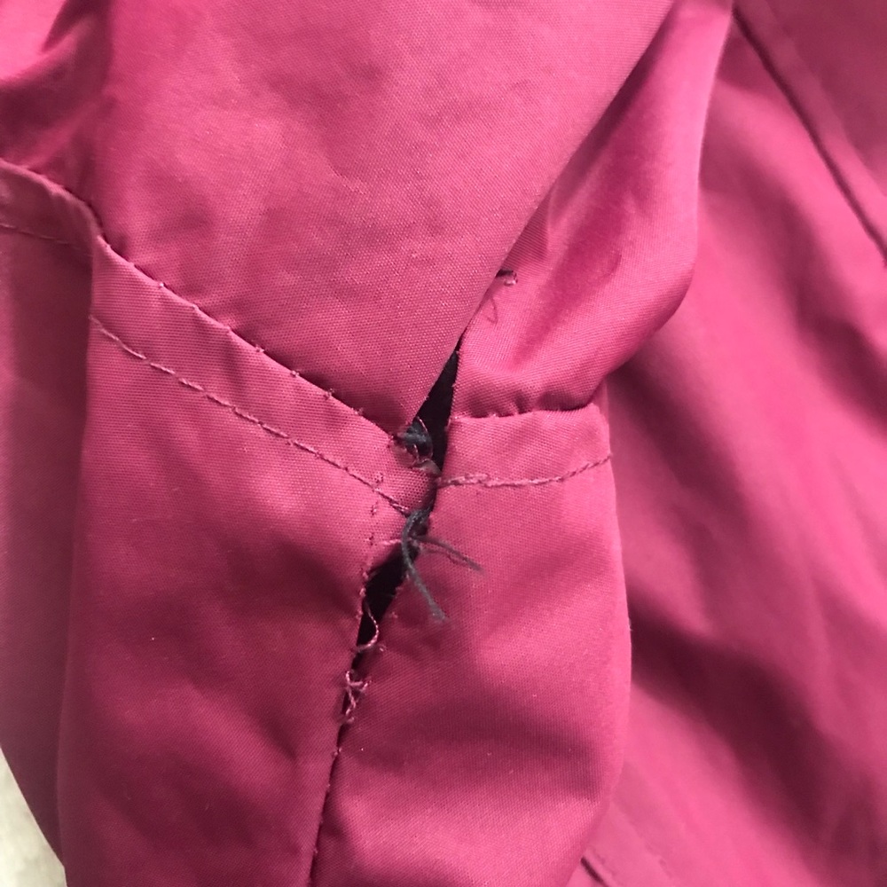 Maroon Lined Rain Jacket - image 5